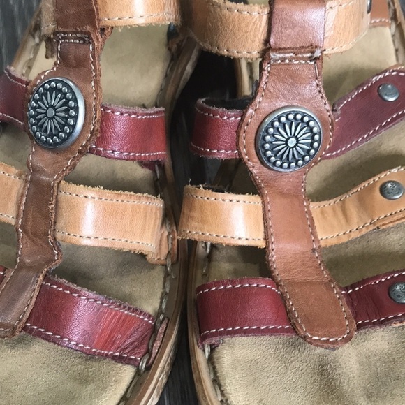 𝅺RIEKER comfortable strappy slip on sandals sz 36 or 5.5 - Picture 3 of 10